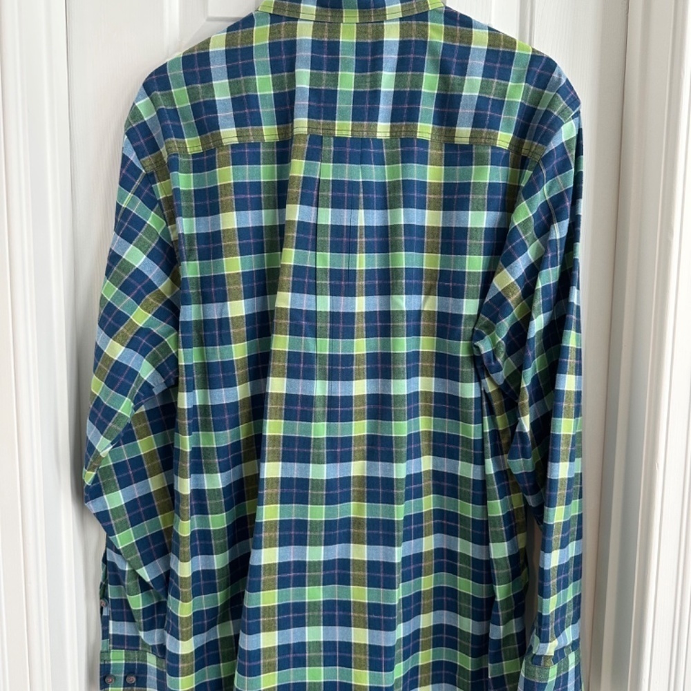 Tommy Bahama Men's Penshurst Plaid Long-Sleeve EUC - Picture 3 of 5